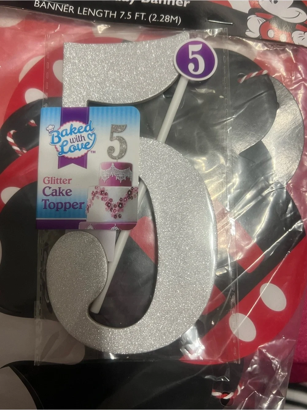 Disney Mickey Mouse Red and White Polka Dot Party Decor Kit